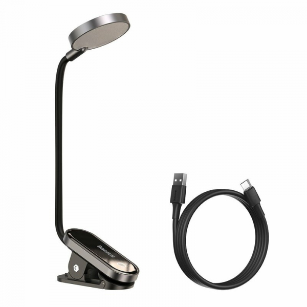 Lampa Led Portabila Baseus Comfort Reading Mini Clip, Gri DGRAD-0G