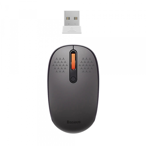 Mouse Wireless Baseus F01B Tri-Mode, 1600DPI, BT / Wi-Fi, Gri B01055503833-00