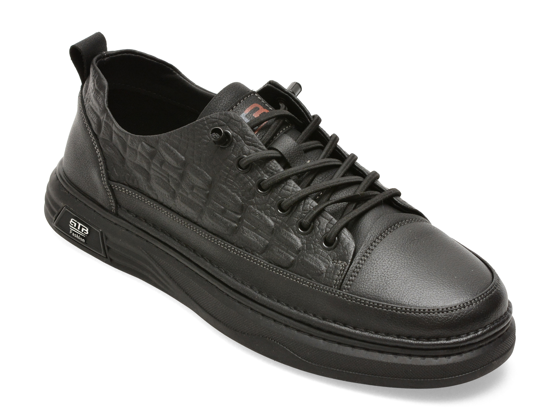 Pantofi sport BITE THE BULLET negri, A76021, din piele naturala