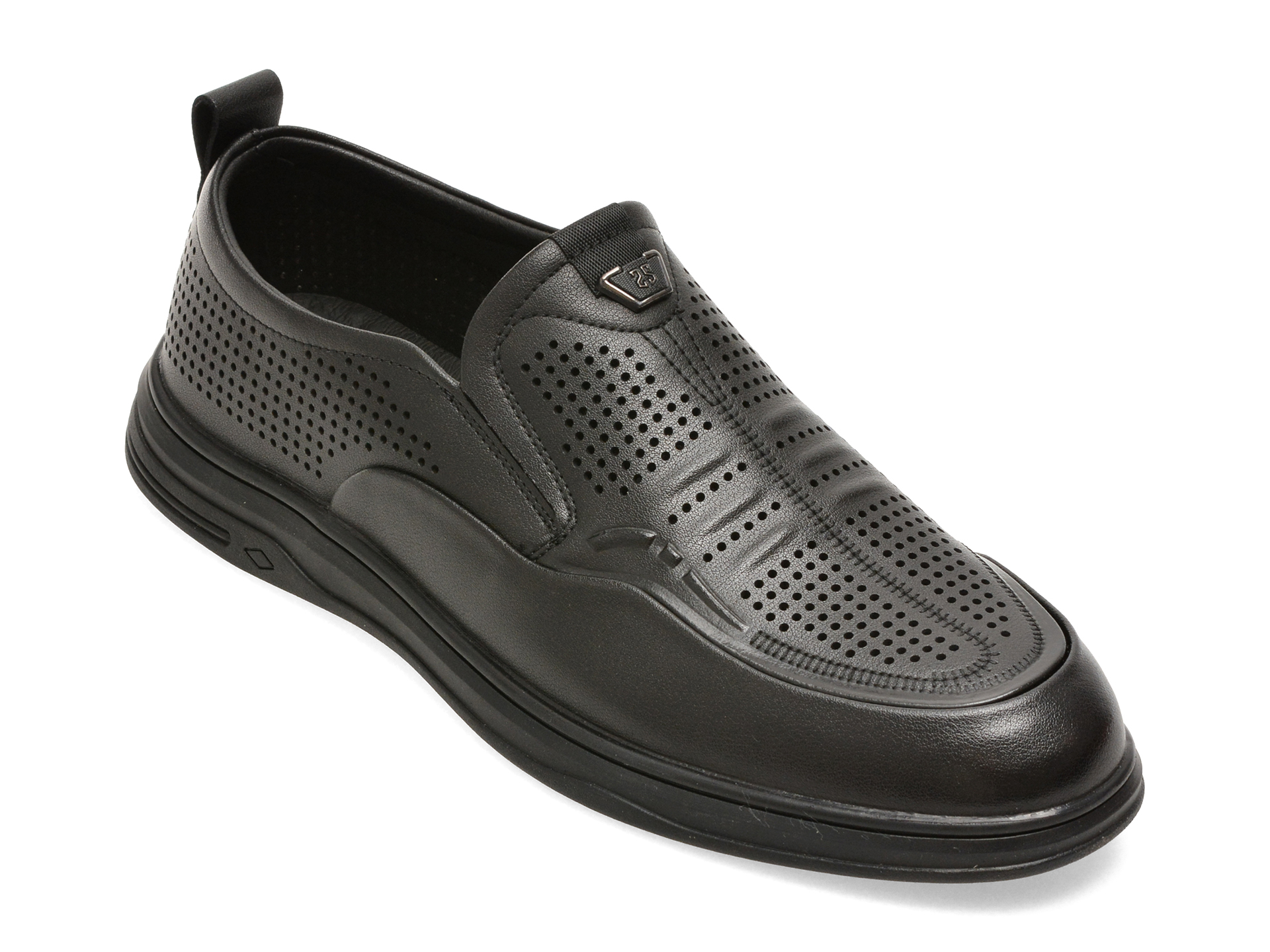 Pantofi BITE THE BULLET negri, 25L2103, din piele naturala