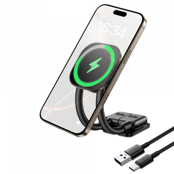 Incarcator Auto Wireless Baseus PrimeTrip C03s Pro, 15W, 1.67A, Negru C0013B01