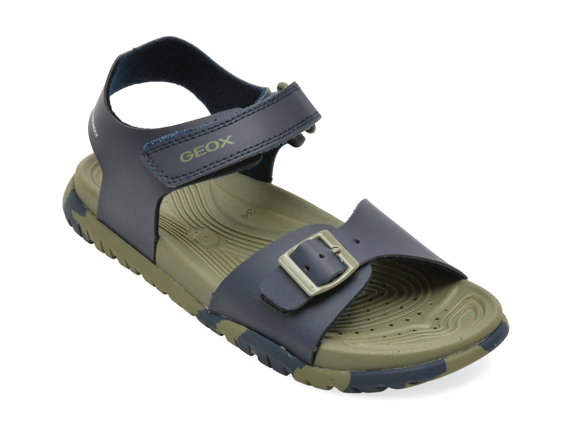 Sandale GEOX bleumarin, J35HMA, din piele ecologica
