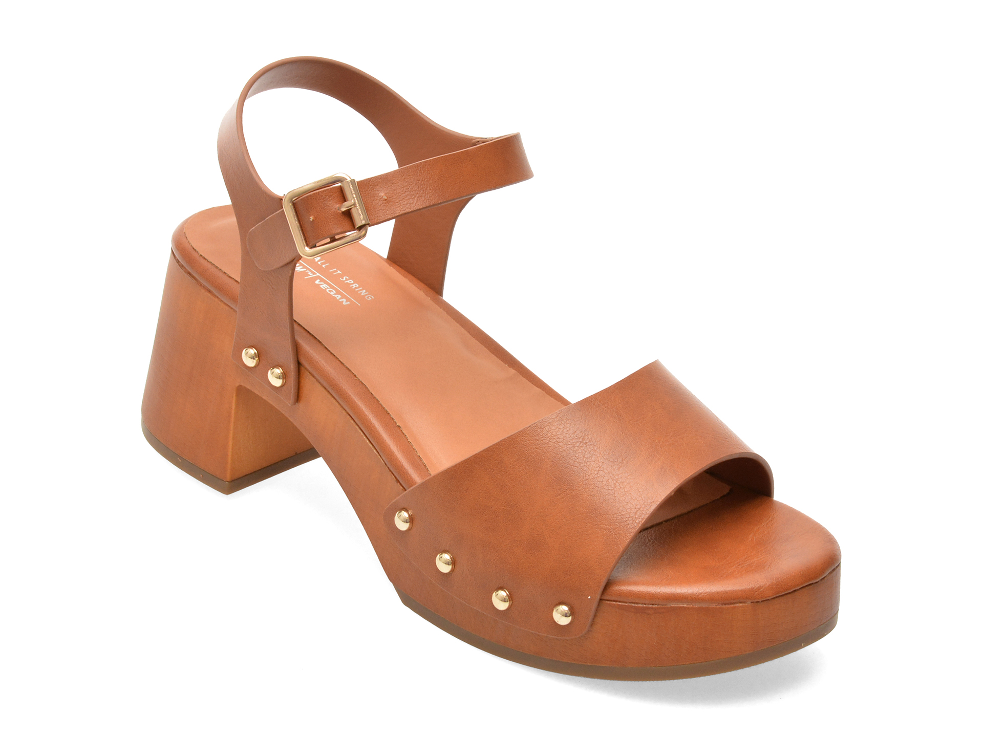 Sandale CALL IT SPRING maro, FAYLYNN 220, din piele ecologica
