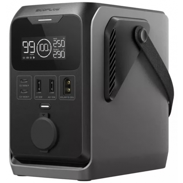 Baterie Externa EcoFlow Trail 300, 90000mAh, 300W, PD, 1 x Extensie Bricheta - 2 x USB-A - 2 x USB-C, Neagra EF-TRAIL300-N