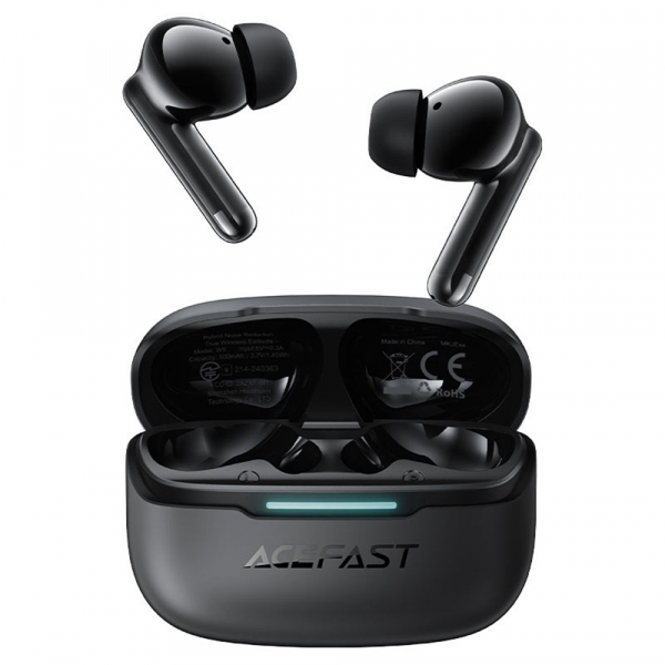 Handsfree Bluetooth Acefast W5, TWS, ANC, Negru