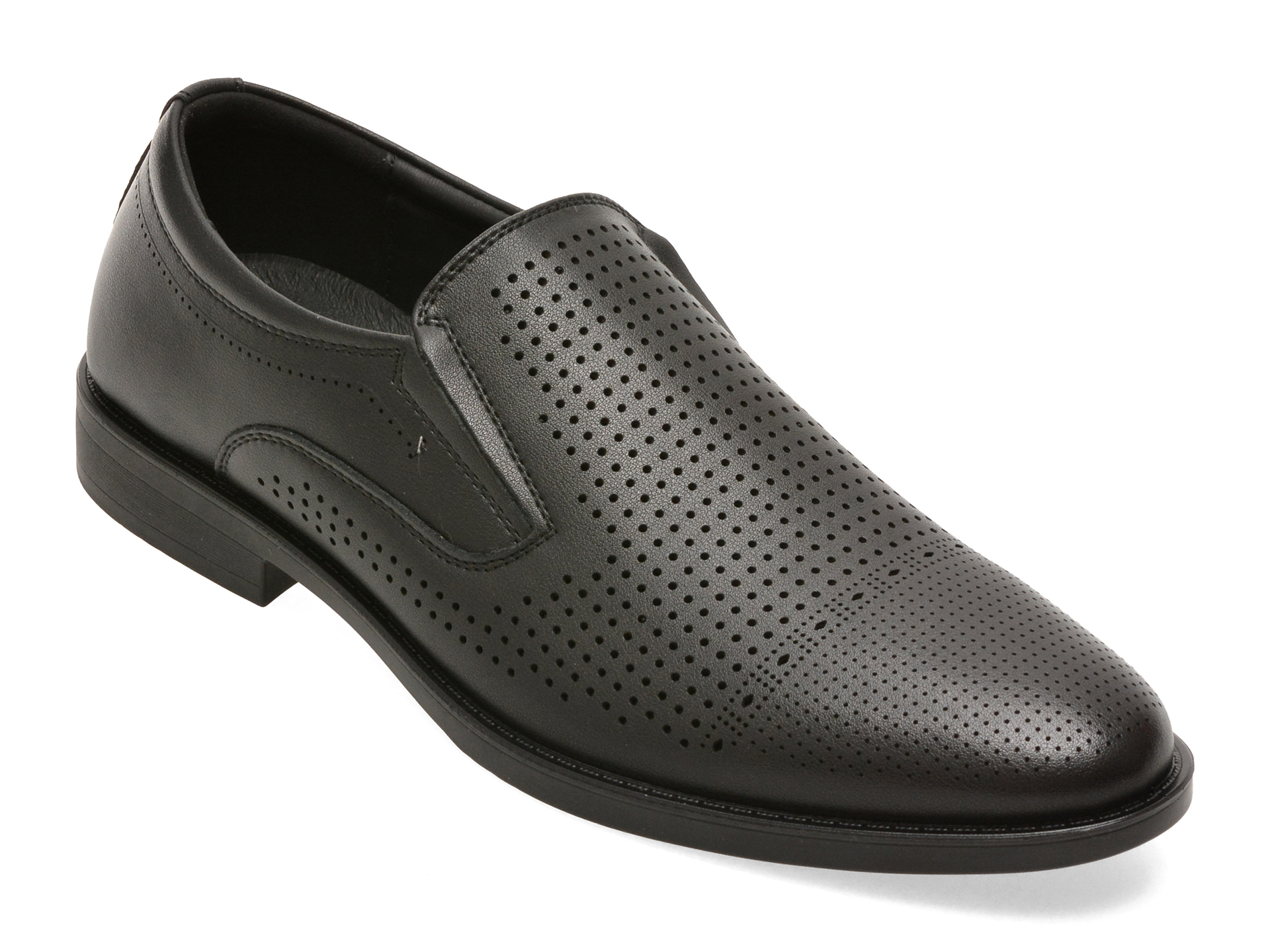 Pantofi eleganti BITE THE BULLET negri, 5671, din piele naturala