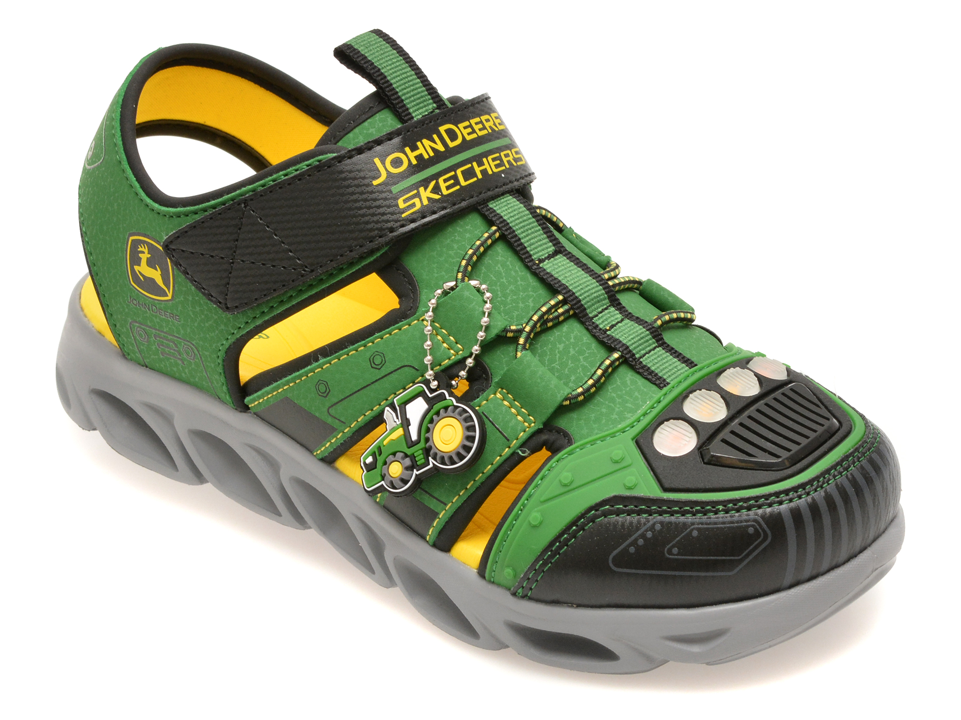 Sandale SKECHERS verzi, HYPNO-SPLASH, din piele ecologica