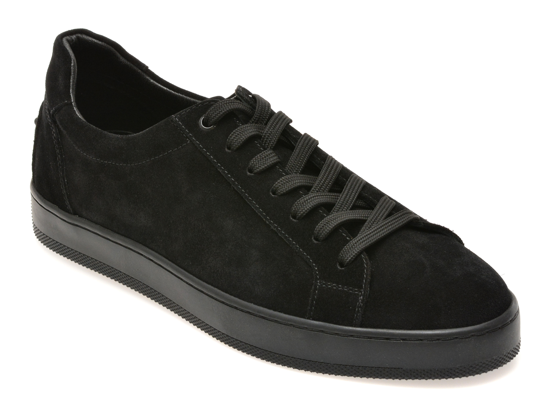 Pantofi sport BITE THE BULLET negri, HRZ019, din piele intoarsa