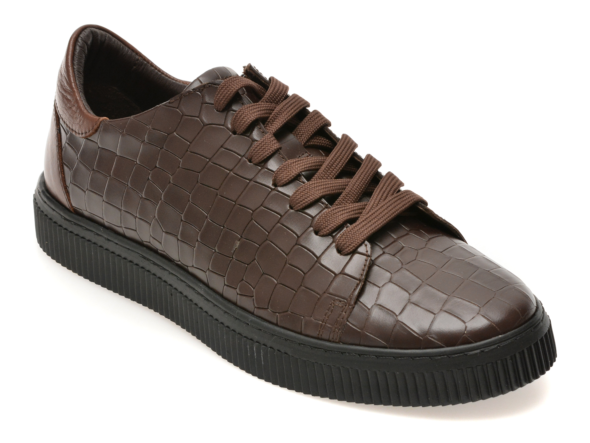 Pantofi sport RELAX maro, 1617, din piele naturala