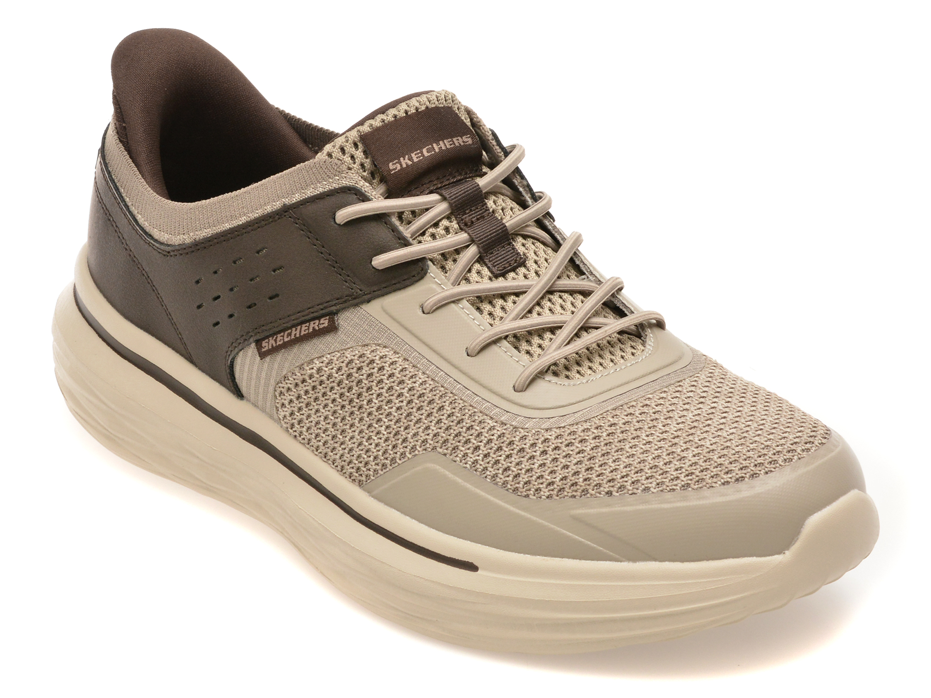 Pantofi sport SKECHERS gri, NEVARRO, din material textil