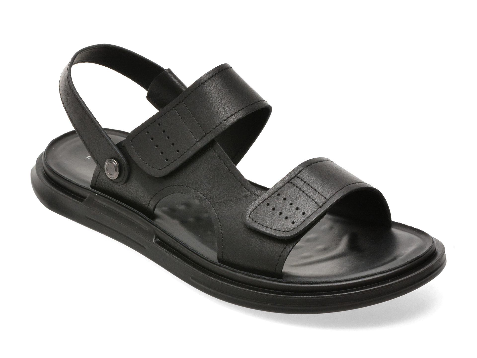 Sandale EPICA negre, 36701, din piele naturala
