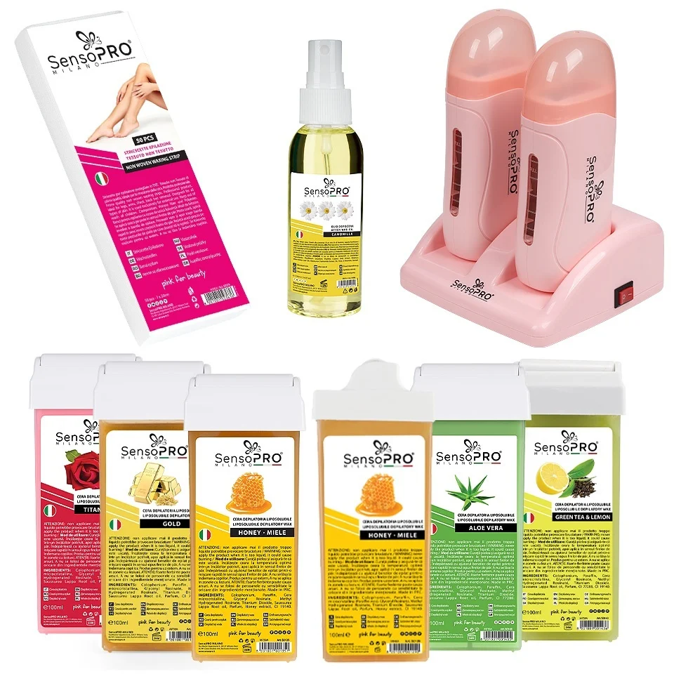 Kit Epilare Ceara SensoPRO Milano Ital Expert + CADOU Rezerva Ceara aplicator ingust