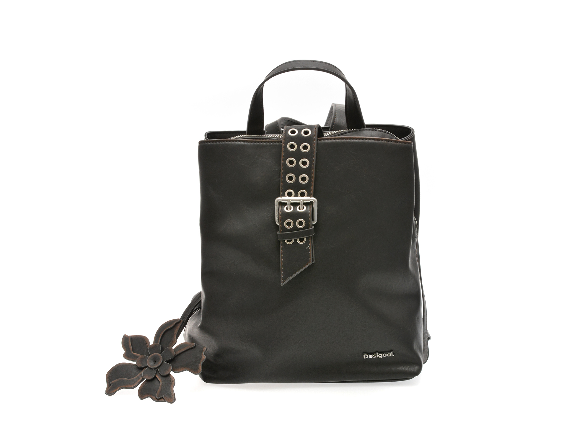 Rucsac DESIGUAL maro, SAKP11, din piele ecologica
