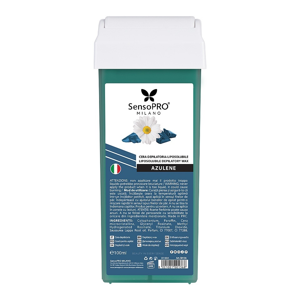 Ceara Epilat Unica Folosinta SensoPRO Milano, Rezerva Azulene 100ml