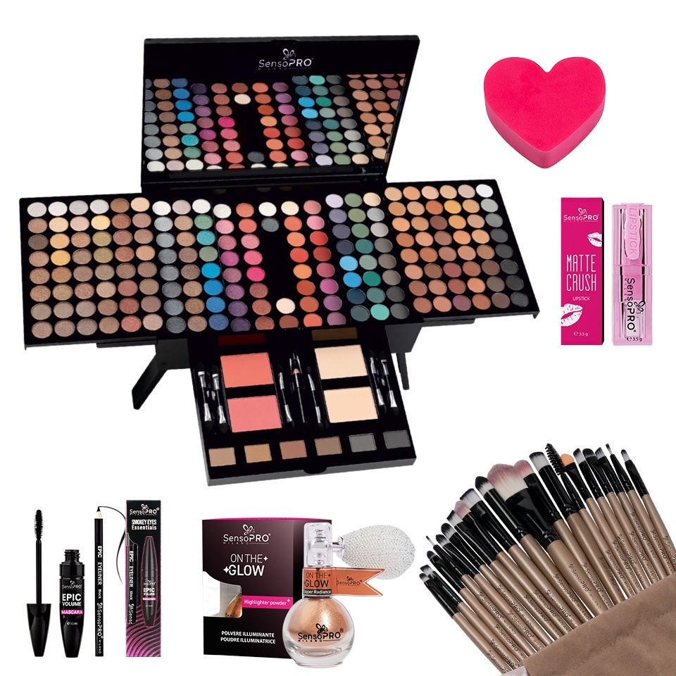Set Machiaj Timeless Beauty SensoPRO Milano + CADOURI