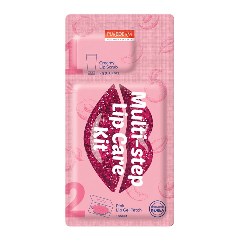 Mască pt buze - Multi-step Lip Care Kit 2g+3,2g - Purederm