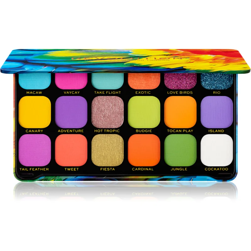 Revolution Forever Flawless paleta farduri de ochi culoare Bird of Paradise 18x1.1 g