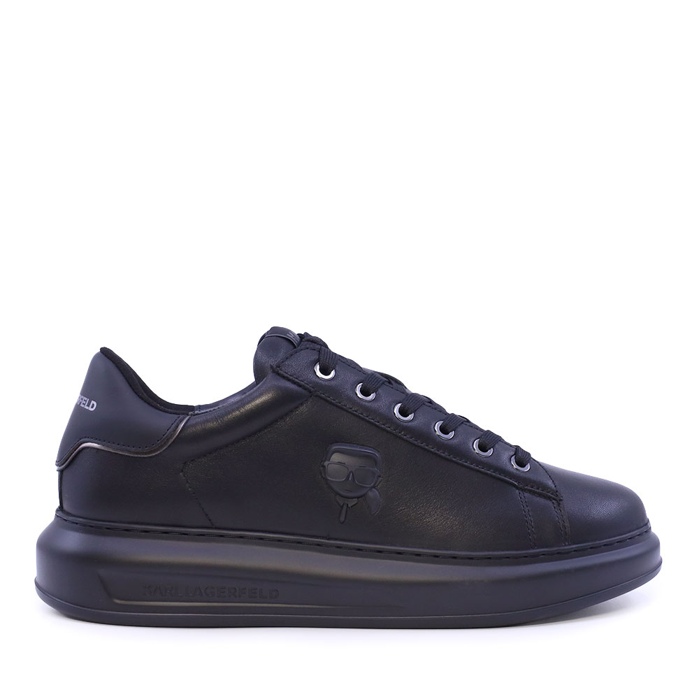 Sneakers bărbați Karl Lagerfeld Kapri Mens NFT Relief negri din piele 2052BP52570N
