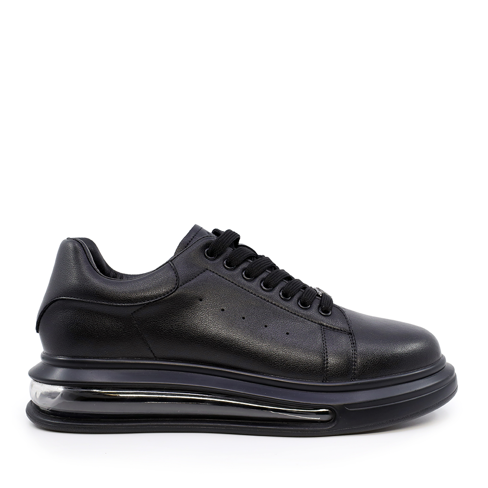 Sneakers bărbați Benvenuti negri din piele 3852bp317n