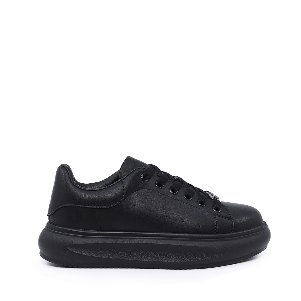 Sneakers copii Benvenuti negri din piele 3791mp319n