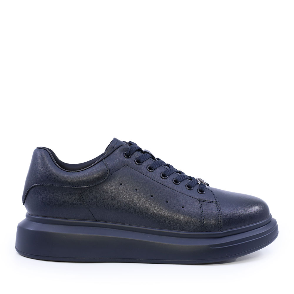 Sneakers ușori bărbați Benvenuti bleumarin din piele 3852bp311bl