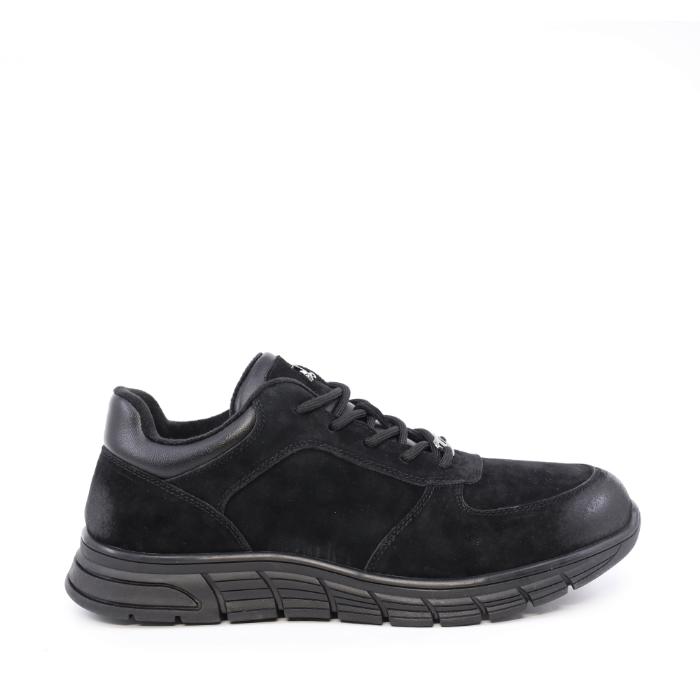 Sneakers bărbați Luca di Gioia negri din piele și textil 3910bp234vn