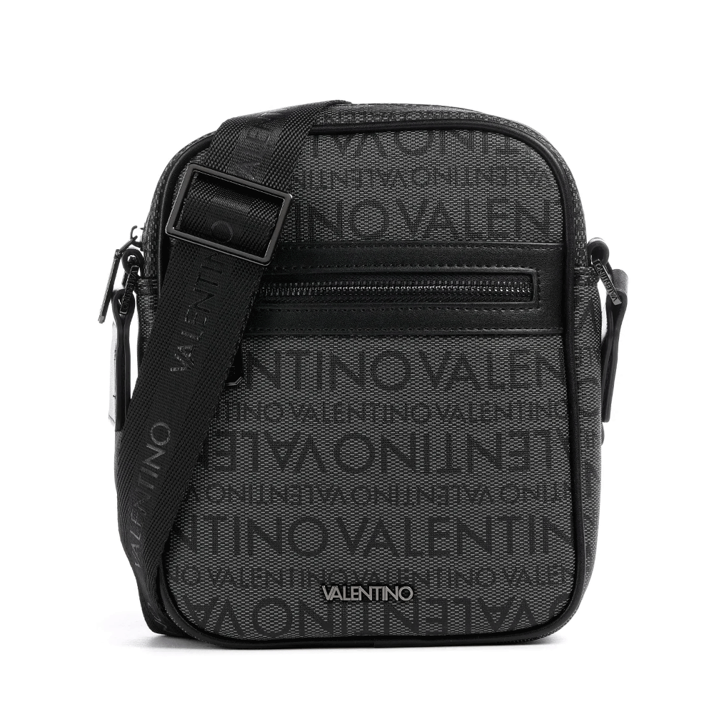 Geantă crossbody  bărbați Valentino Billion neagră cu logo 1980bgeavbs9da21n