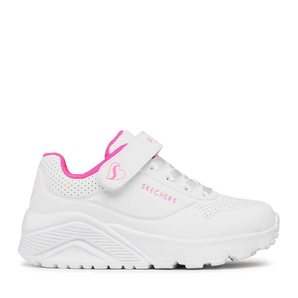 Pantofi sport fetițe Skechers Uno Lite albi 1961FP310451NA