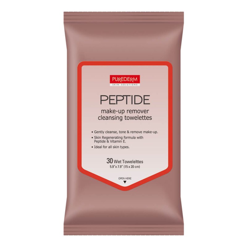 Servetele demachiante cu Peptide 30buc - Purederm