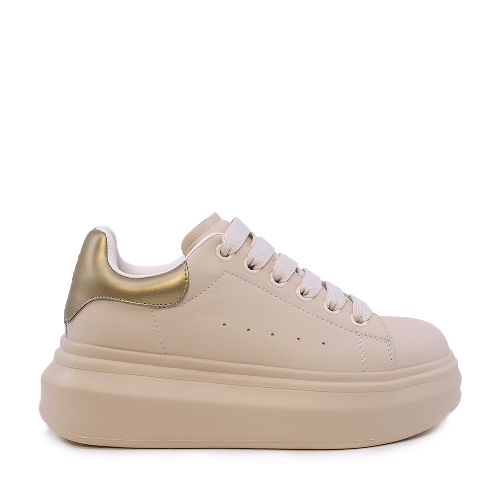 Sneakers ușori femei Luca di Gioia bej din piele   3841DP216BE
