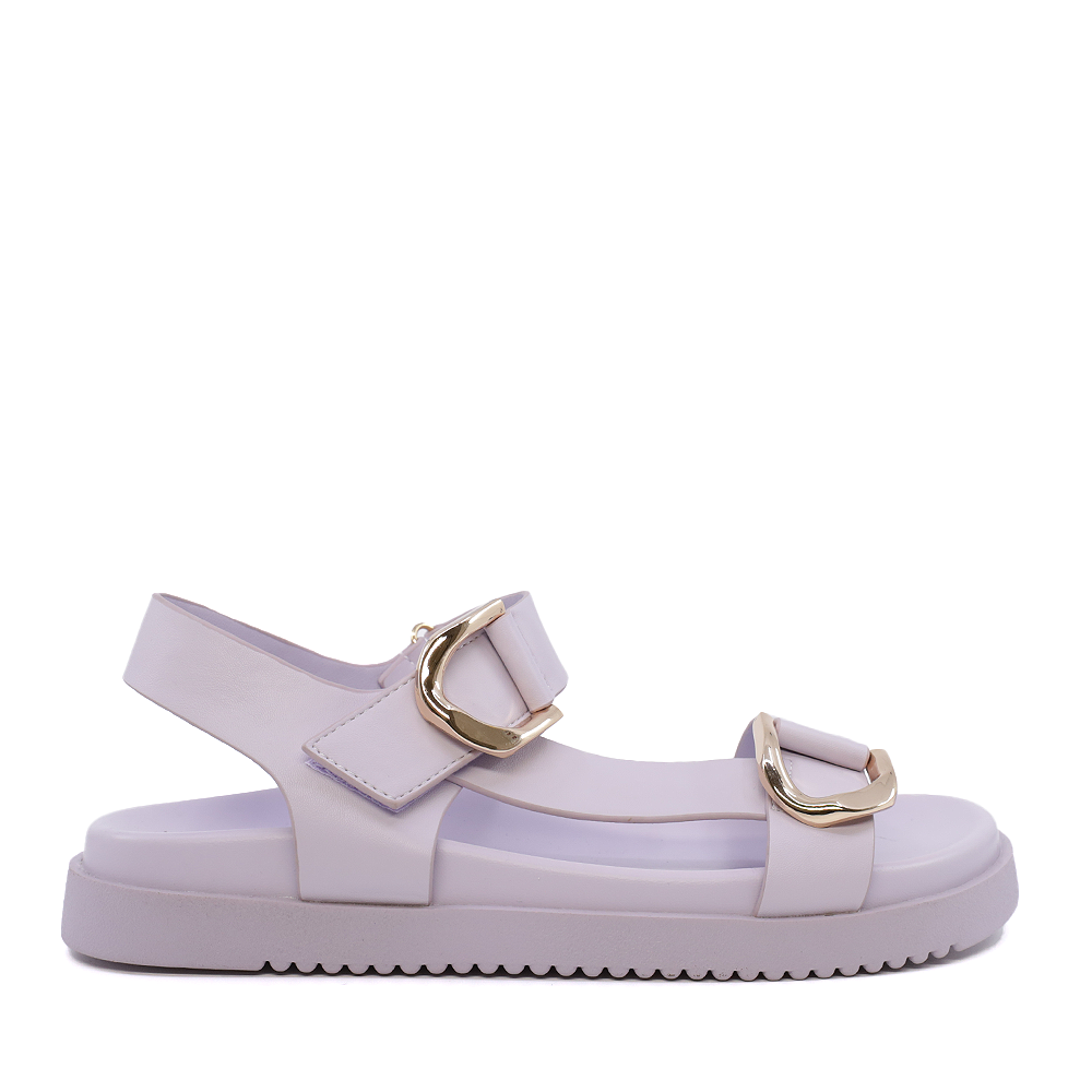 Sandale femei Solo Donna lila din sintetic cu catarame metalice 2547DS8983LI