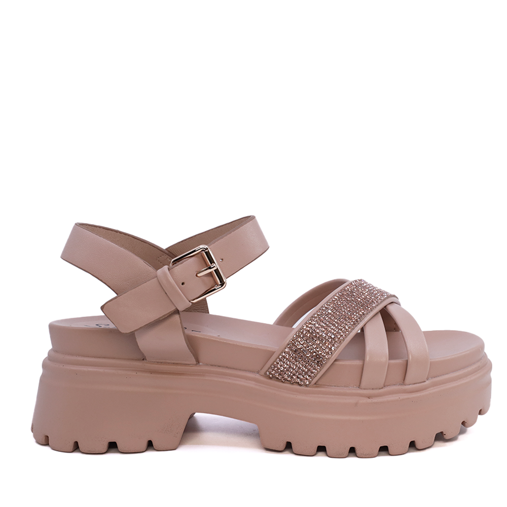 Sandale chunky femei Solo Donna roz din sintetic 2547DS8089RO