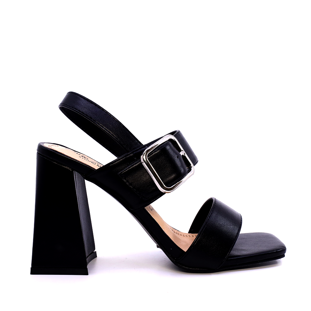 Sandale femei Solo Donna negre cu toc înalt 2547DS8531N