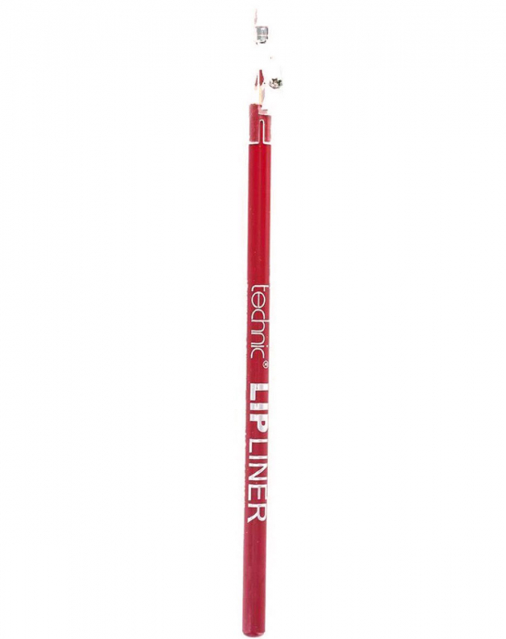 Creion De Buze Technic Lip Liner cu ascutitoare, Bright Red