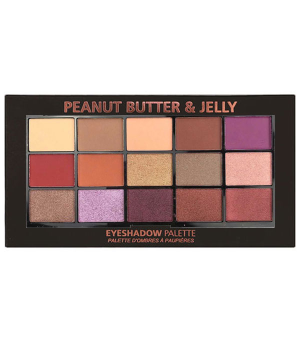 Paleta Profesionala de Farduri Technic 15 Pressed Pigment Palette, Peanut Butter  Jelly, 15 Culori, 30 g