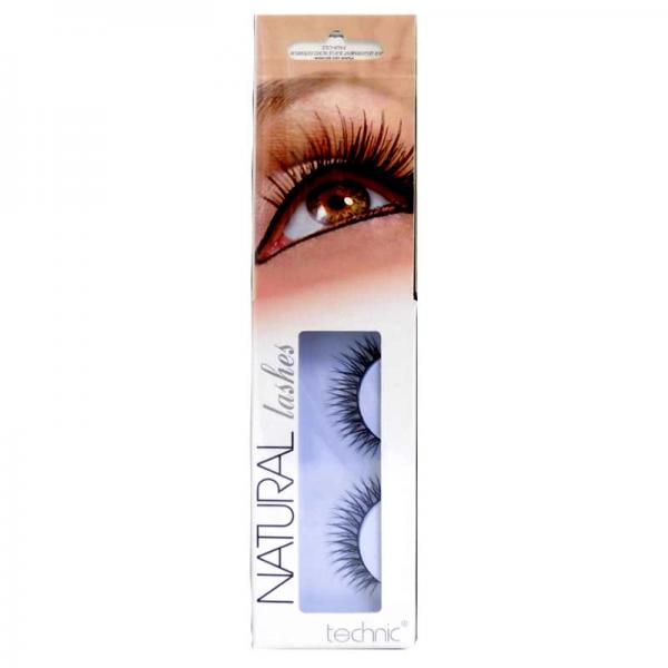 Gene False cu Aspect Natural TECHNIC Natural Lashes, adeziv inclus BC19