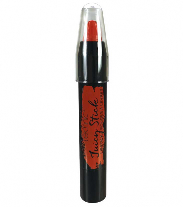 Ruj creion, finisaj mat, Technic Juicy Stick, Hot Coral