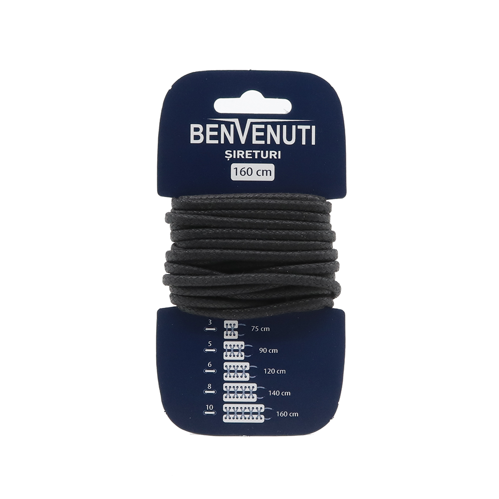 Șiret rotund Benvenuti maro din bumbac 97si140rnbm