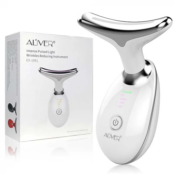 Dispozitiv Facial Profesional Anti-Rid 5 A n 1 ,   LED, EMS, Masaj Termic, Lifting  Rejuvenare
