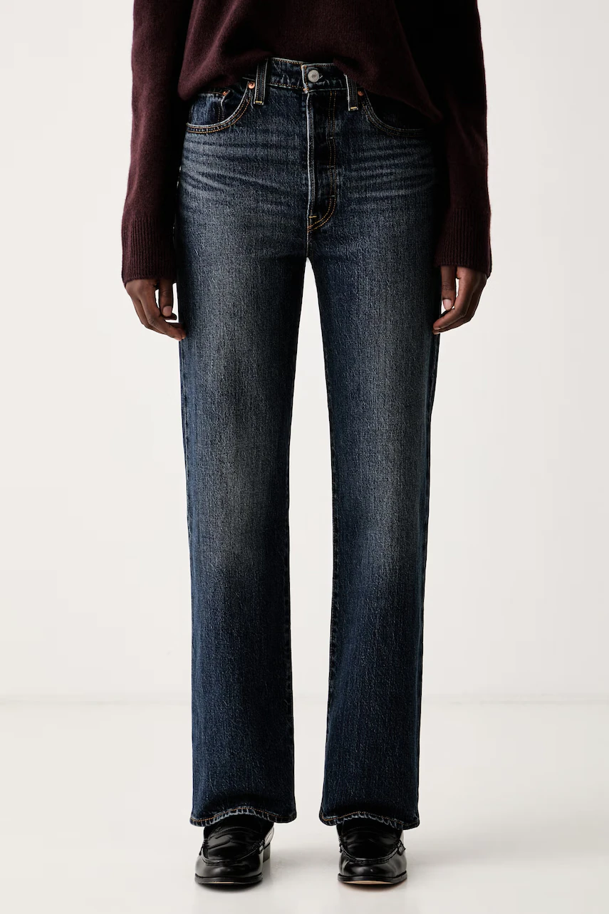 Levi's  blugi straight pentru femei RIBCAGE FULL LENGTH