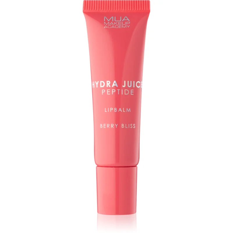 MUA Makeup Academy Hydra Juice Peptide Lip Balm Balsam de buze hidratant pentru stralucire parfum Berry Bliss (Strawberry) 10 ml