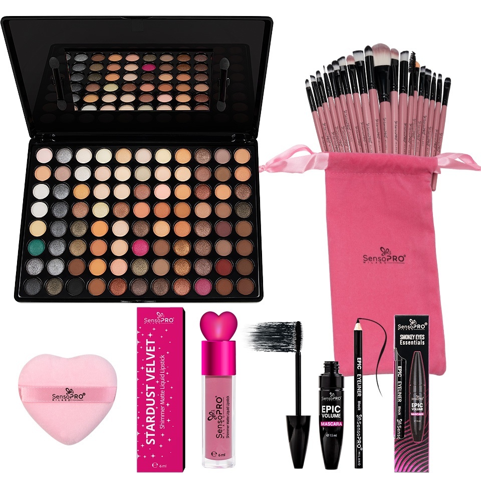 Set Machiaj Nude Elegance SensoPRO Milano + CADOURI