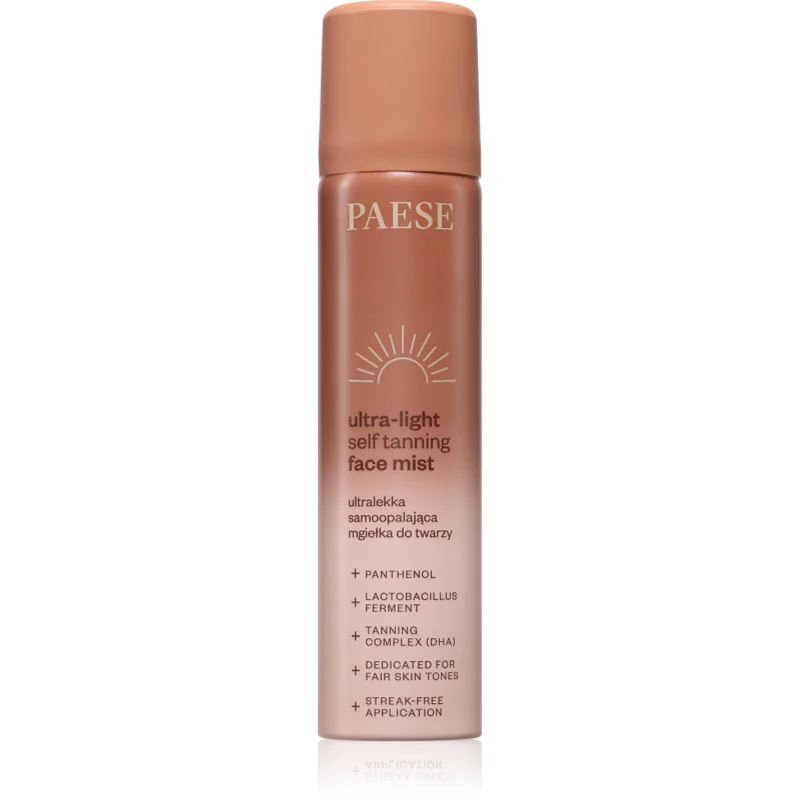 Paese Ultra-light Self Tanning Face Mist Spray pentru protectie faciale 75 ml