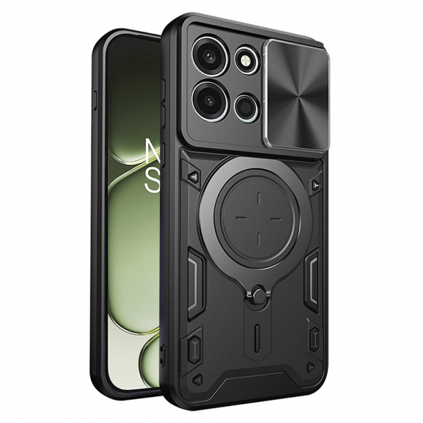 Husa pentru OnePlus Nord 6, Techsuit, CamGuard Pro, Neagra