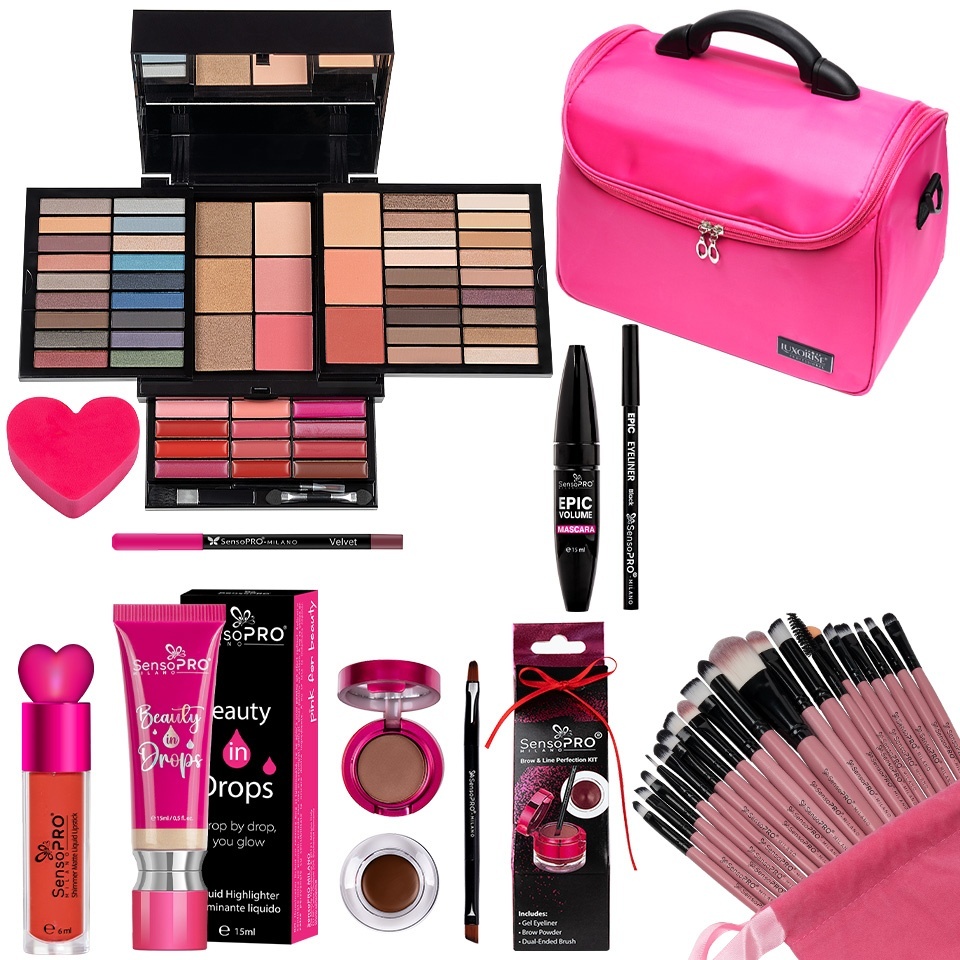 Set Machiaj Unlimited Beauty SensoPRO Milano + CADOURI
