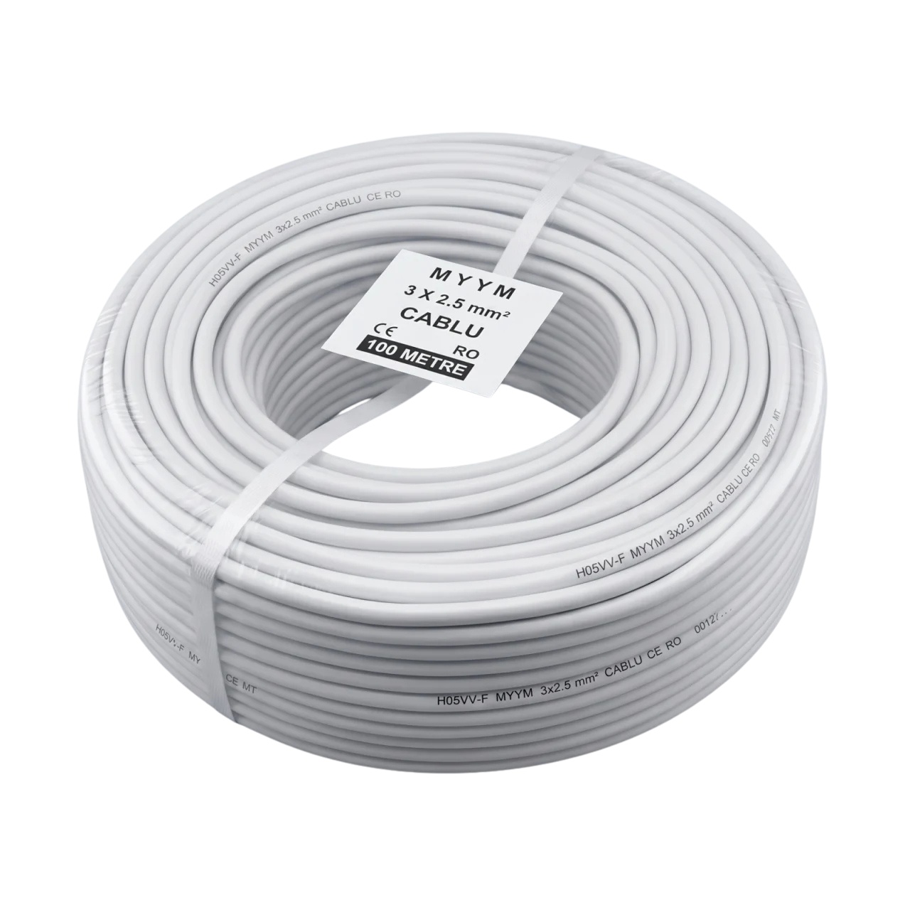 Cablu electric 100m [3x1.5mm] curent 3x1.5 mm², cupru, izolatie PVC dublu strat, 300/500V, flexibil, pentru iluminat si instalatii electrice de joasa tensiune