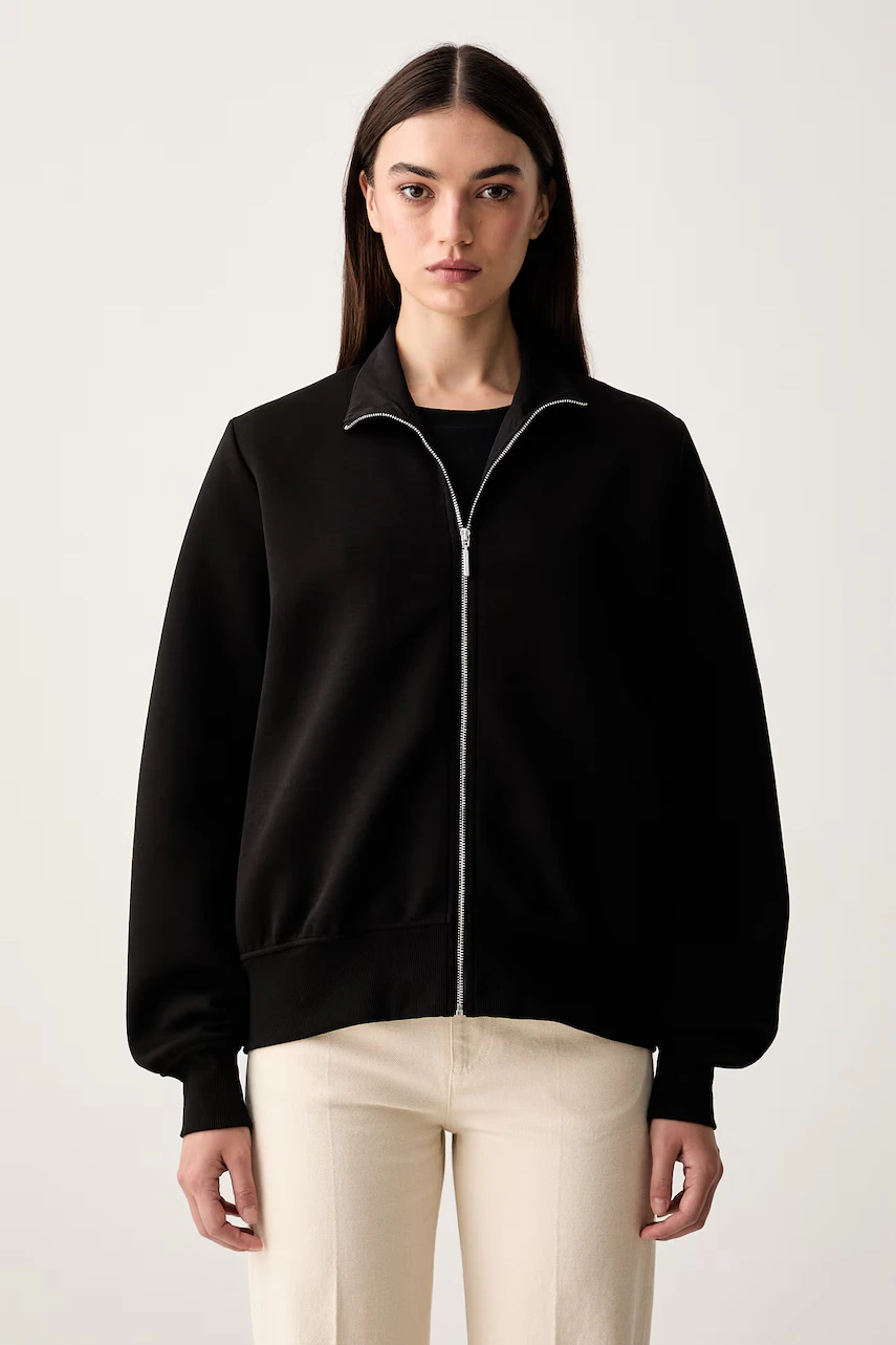 MM by Max Mara  hanorac cu fermoar pentru femei cu bumbac MMLVOLUME