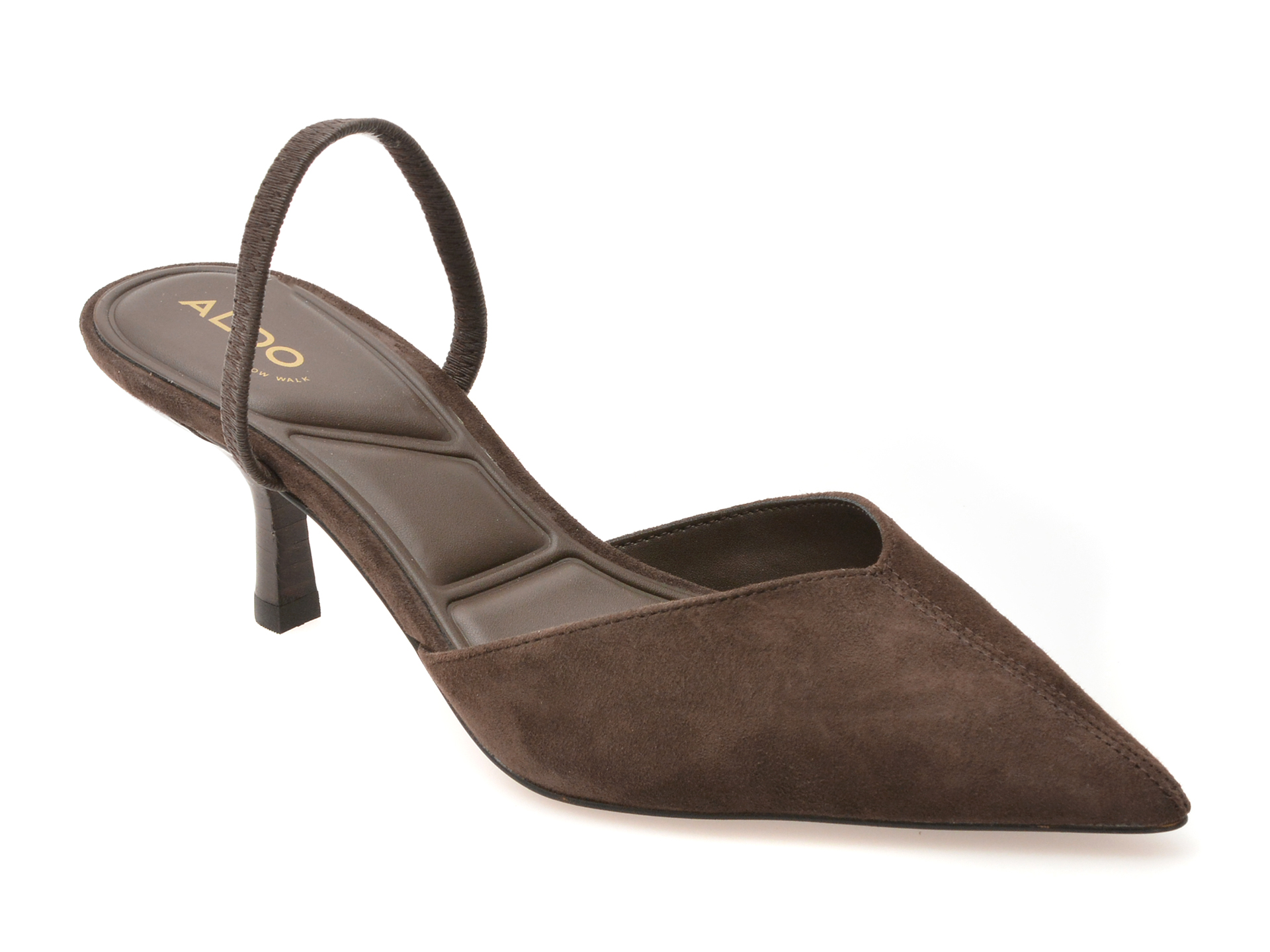 Pantofi eleganti ALDO maro, RE-OLIVIA 201, din piele intoarsa