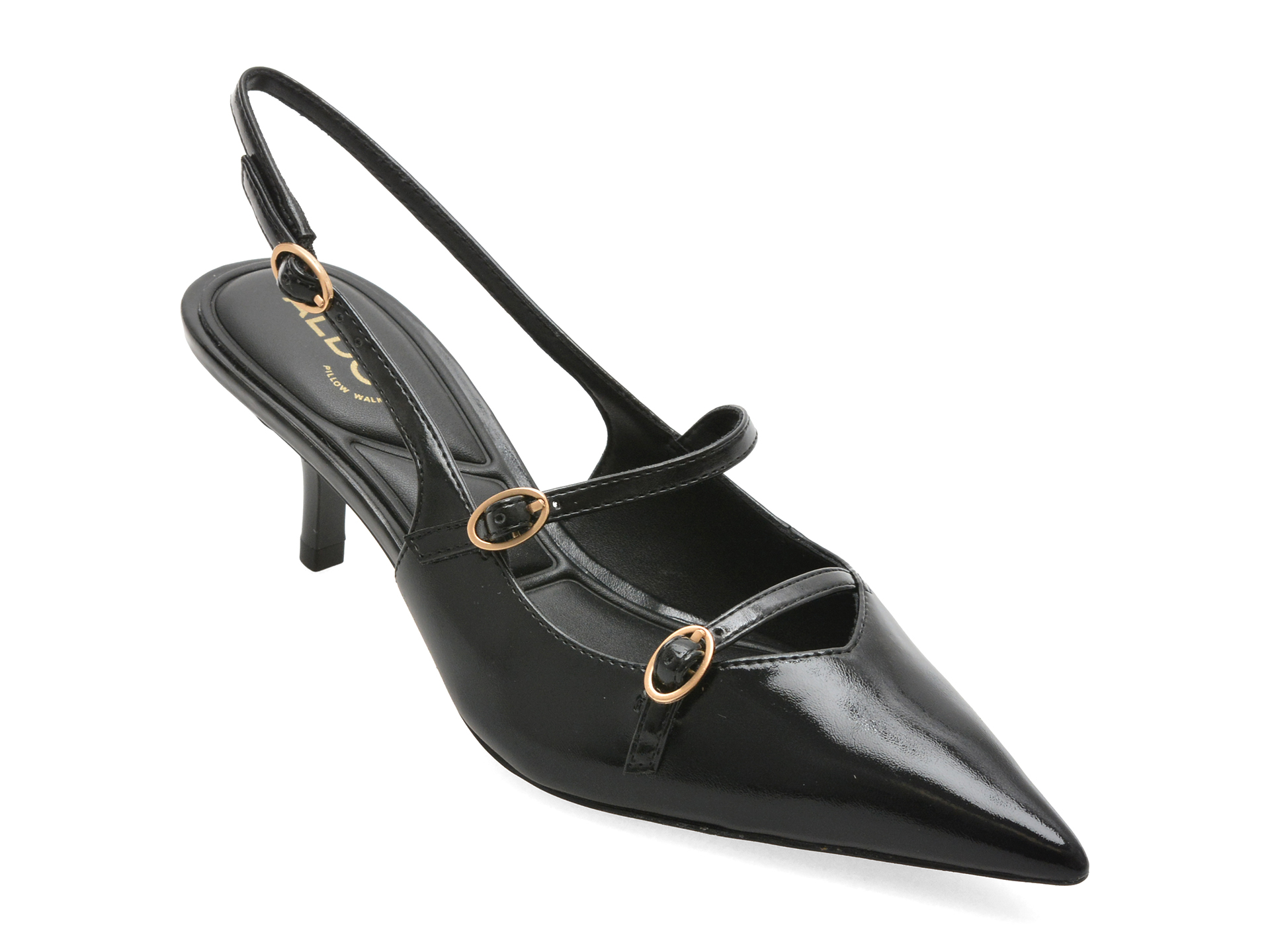 Pantofi eleganti ALDO negri, JACQUIE 001, din piele ecologica