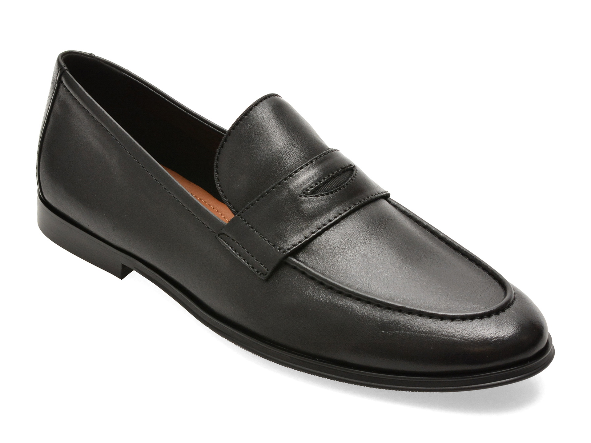 Mocasini eleganti ALDO negri, JOURNEY 001, din piele naturala